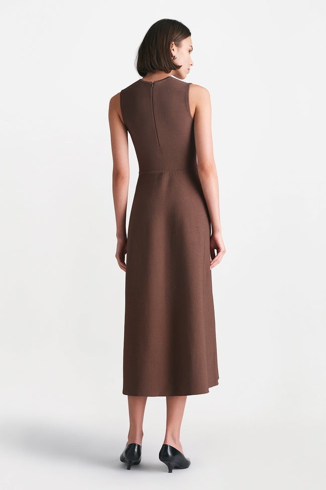 Raffia Embroidered Knit Hailey Dress