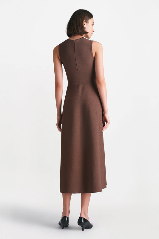 Raffia Embroidered Knit Hailey Dress