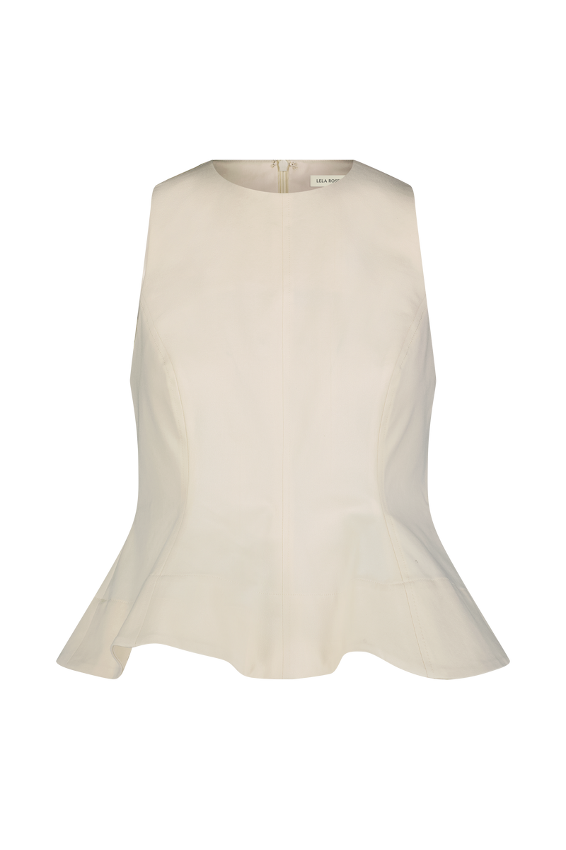 Stretch Cotton Halter Top