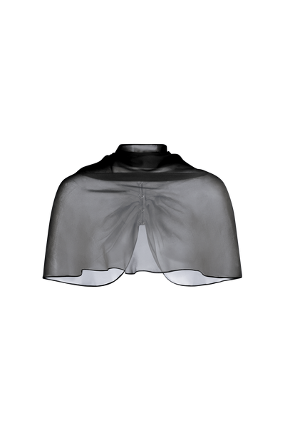 Silk Chiffon Capelet