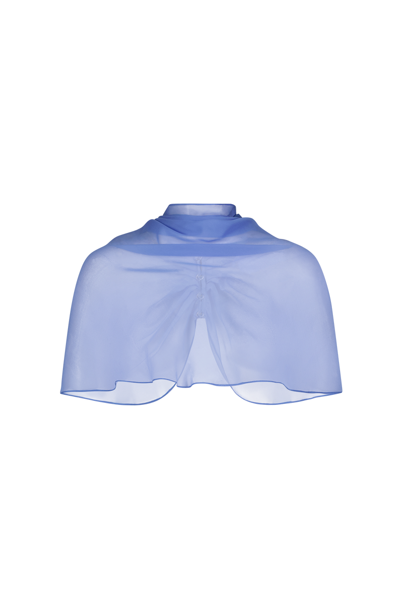 Silk Chiffon Capelet
