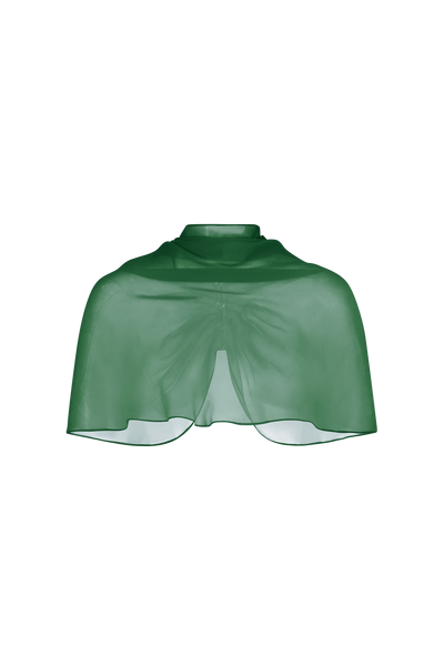 Silk Chiffon Capelet