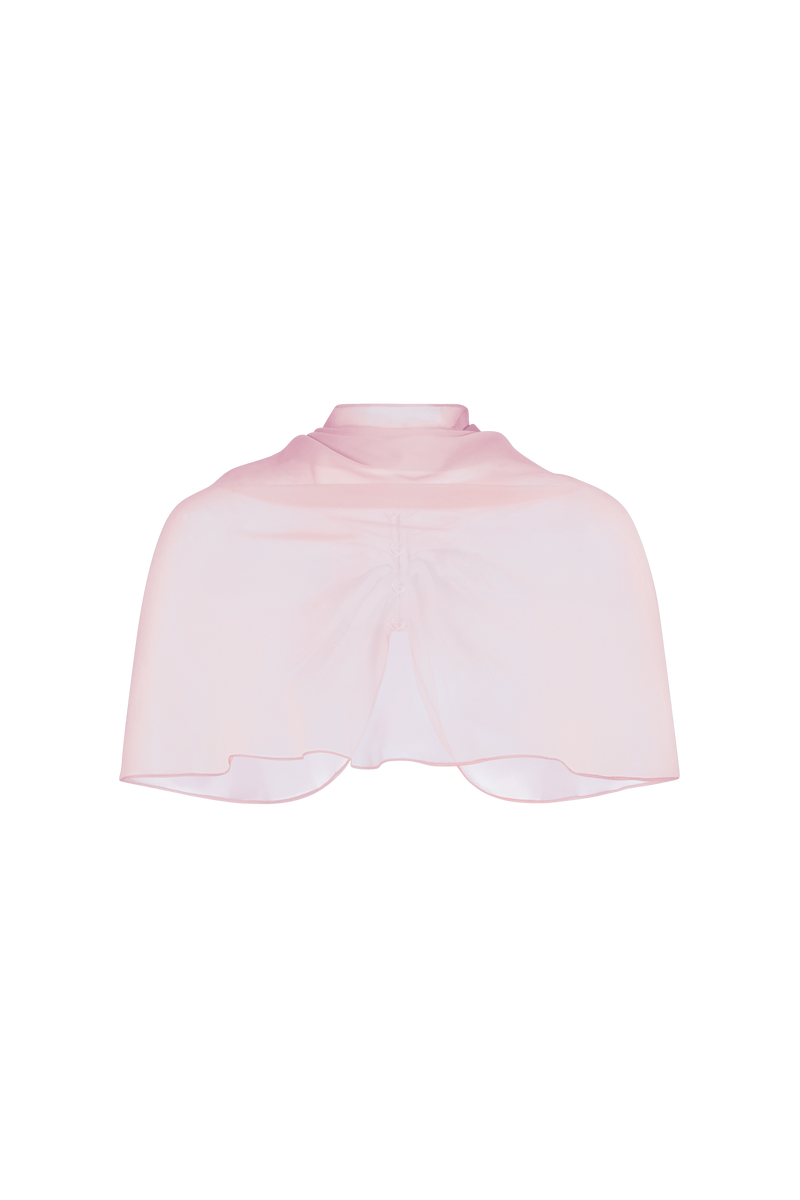 Silk Chiffon Capelet