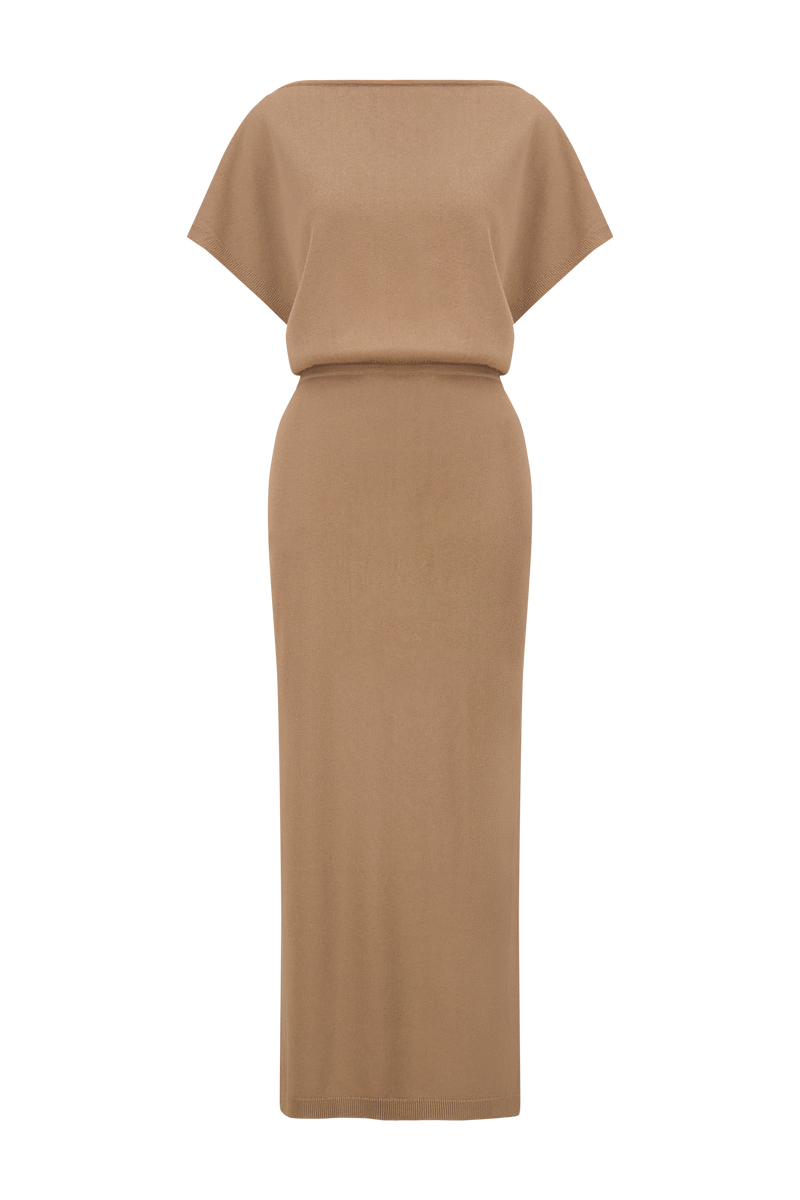 Slinky Knit Blouson Dress Lela Rose Slinky Knit Blouson Dress Lela Rose
