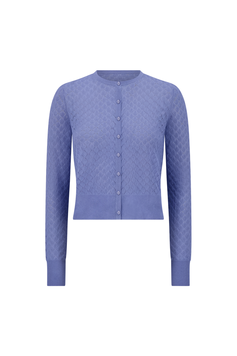 Pointelle Knit Cardigan