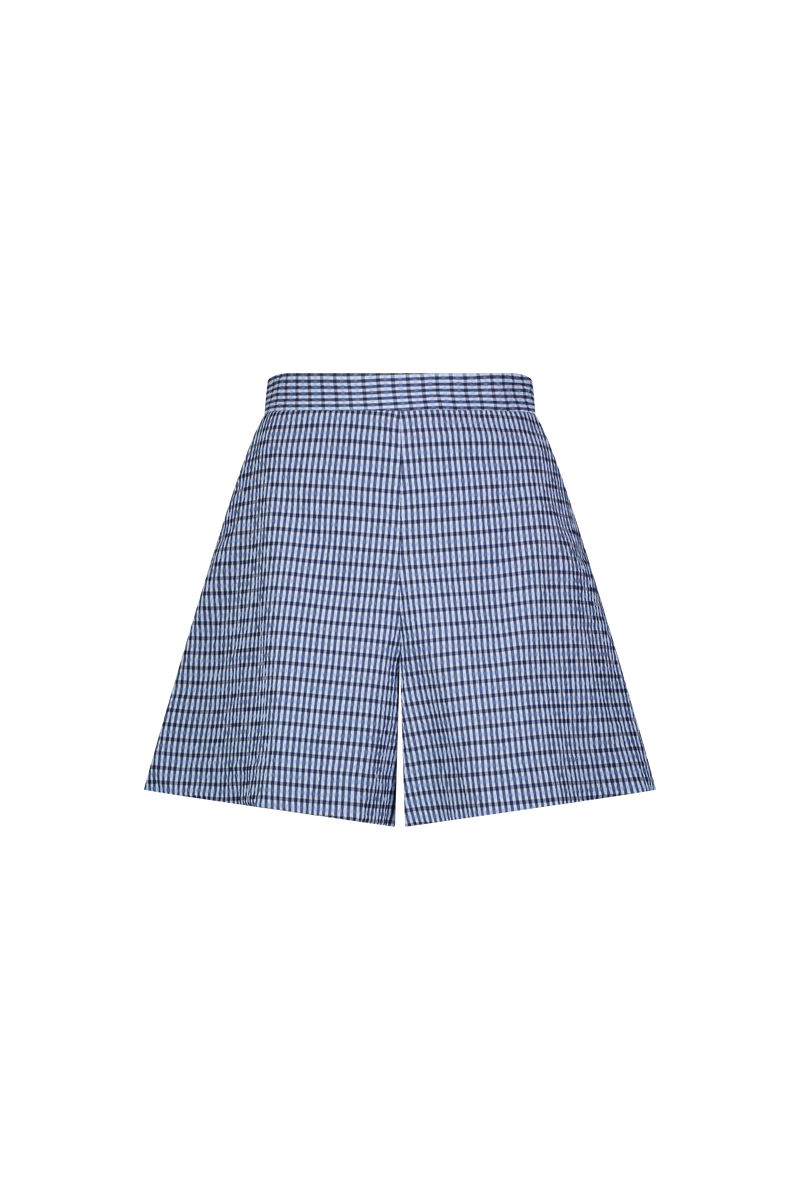 Checked Seersucker Short