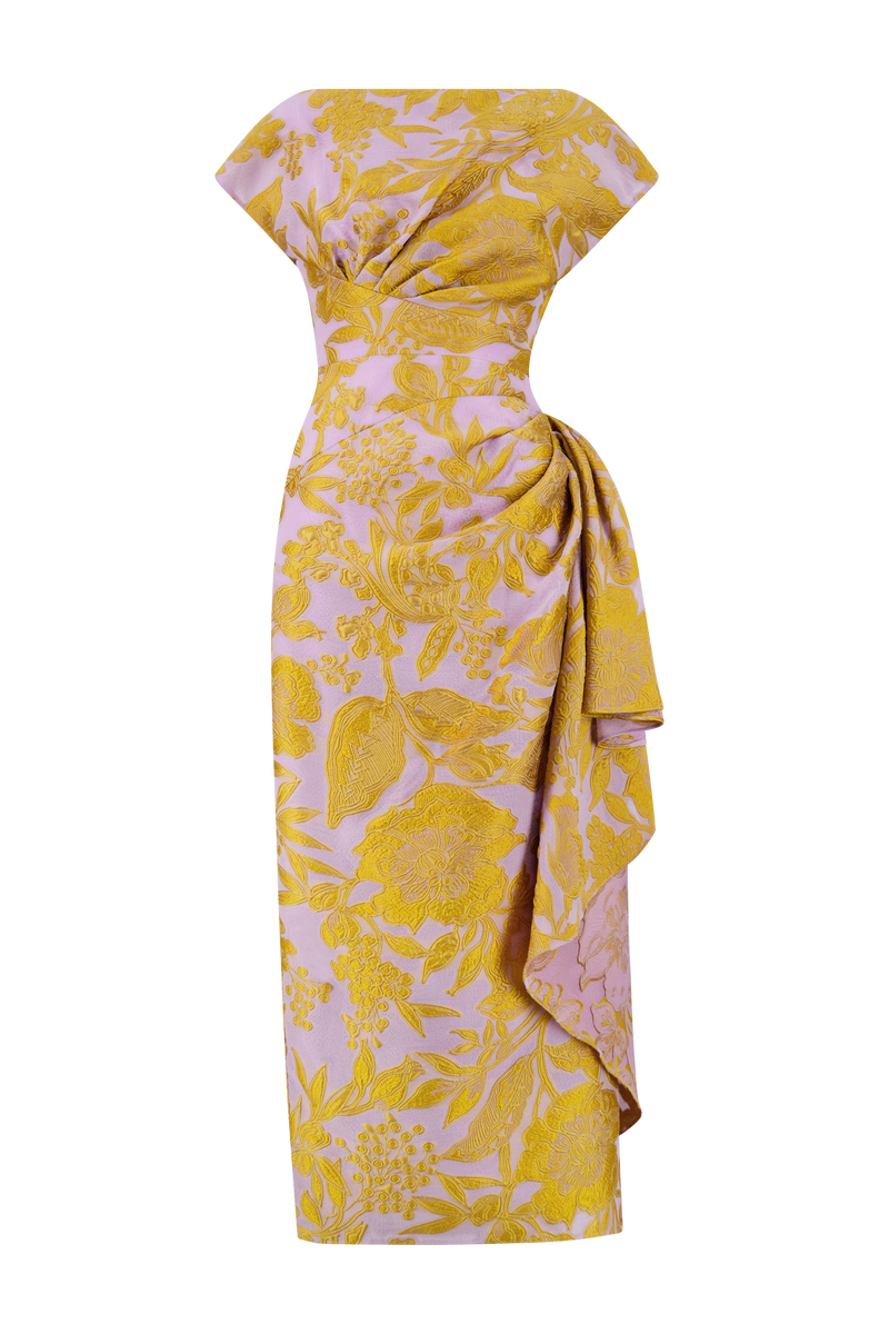 Floral Fil Coupe Florence Dress