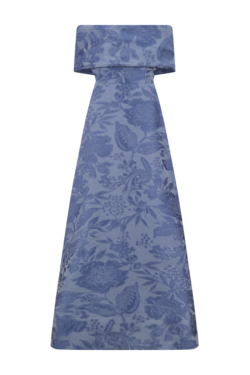 Floral Fil Coupe Deedie Gown