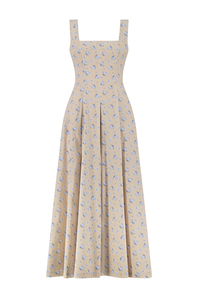 Floral Printed Cotton Caitlin Dress
