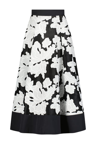 Floral Embroidered Lace Full Skirt