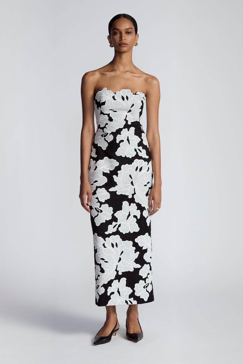 Floral Embroidered Lace Natasha Dress Lela Rose Floral Embroidered Lace Natasha Dress Lela Rose