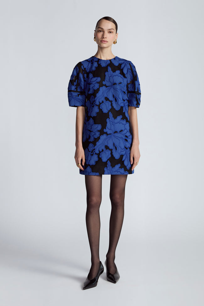 Floral Embroidered Lace Tunic Dress