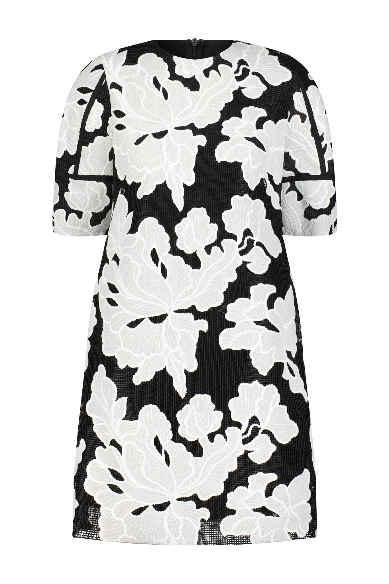 Floral Embroidered Lace Tunic Dress