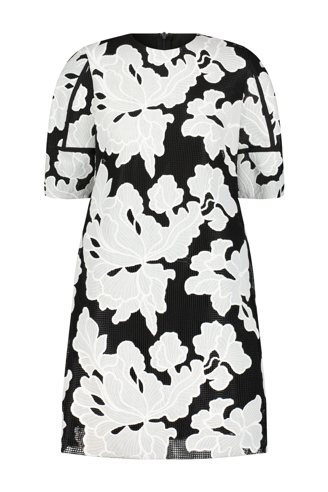Floral Embroidered Lace Tunic Dress