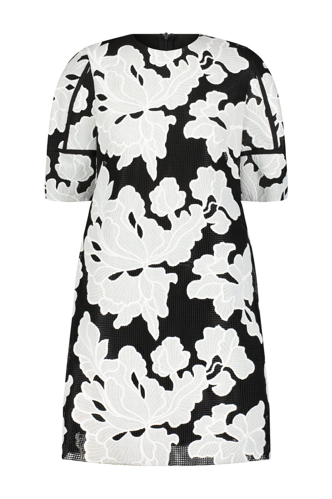 Floral Embroidered Lace Tunic Dress