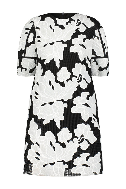 Floral Embroidered Lace Tunic Dress