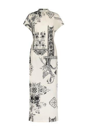 Printed Stretch Crepe Stella Dress