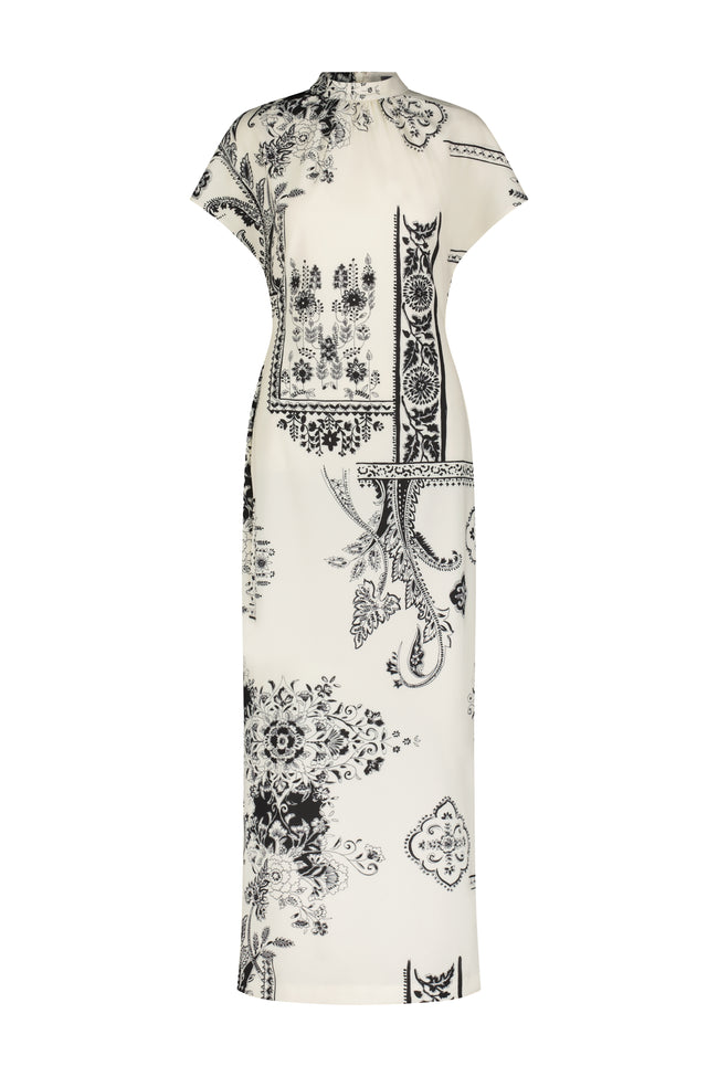 Printed Stretch Crepe Stella Dress