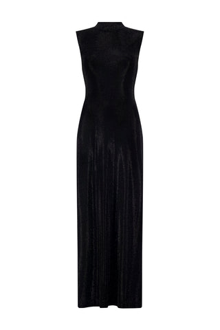 Rhinestone Mock Neck Dress