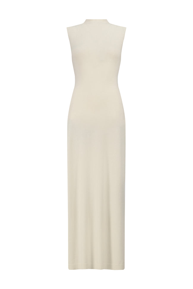 Rhinestone Mock Neck Dress