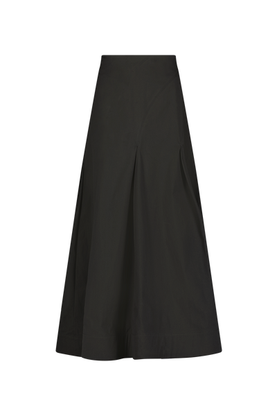 Cotton Poplin Seam Detail Skirt