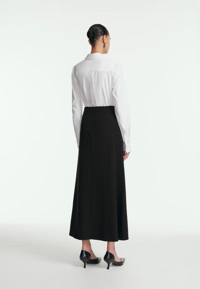 Cotton Poplin Drop Flower Shirt