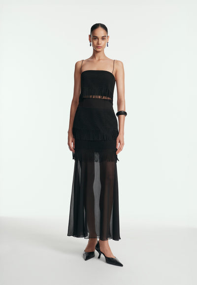 Macramé Lace Maxi Skirt