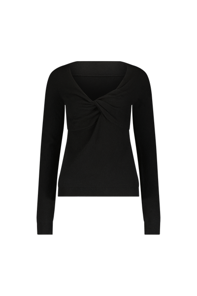 Cashmere Knit Knotted Top