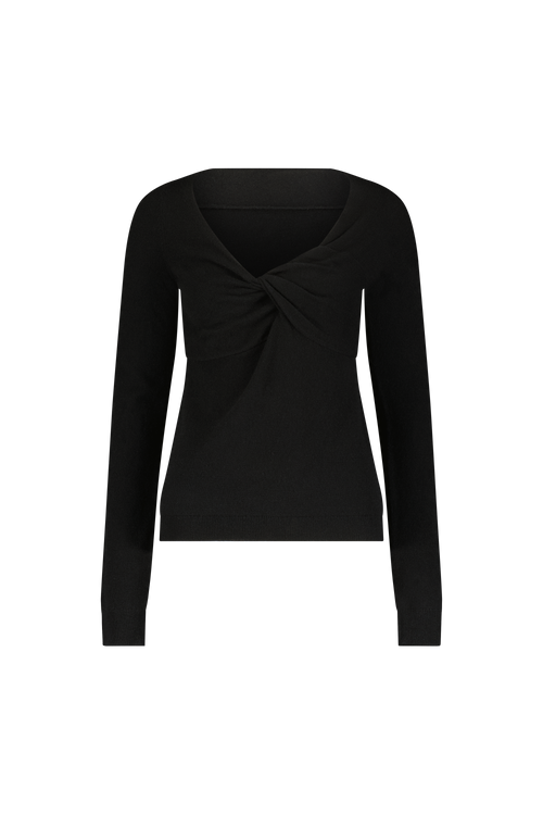 Cashmere Knit Knotted Top