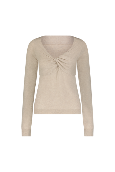Cashmere Knit Knotted Top