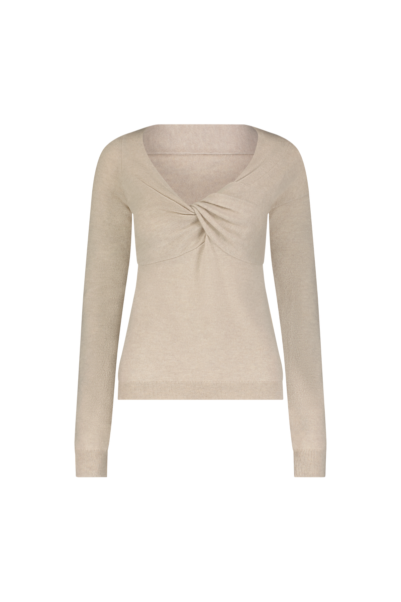 Cashmere Knit Knotted Top