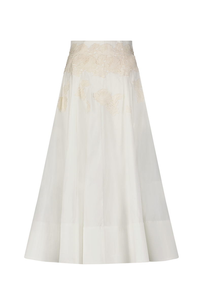 Macrame Lace Detail Parker Skirt