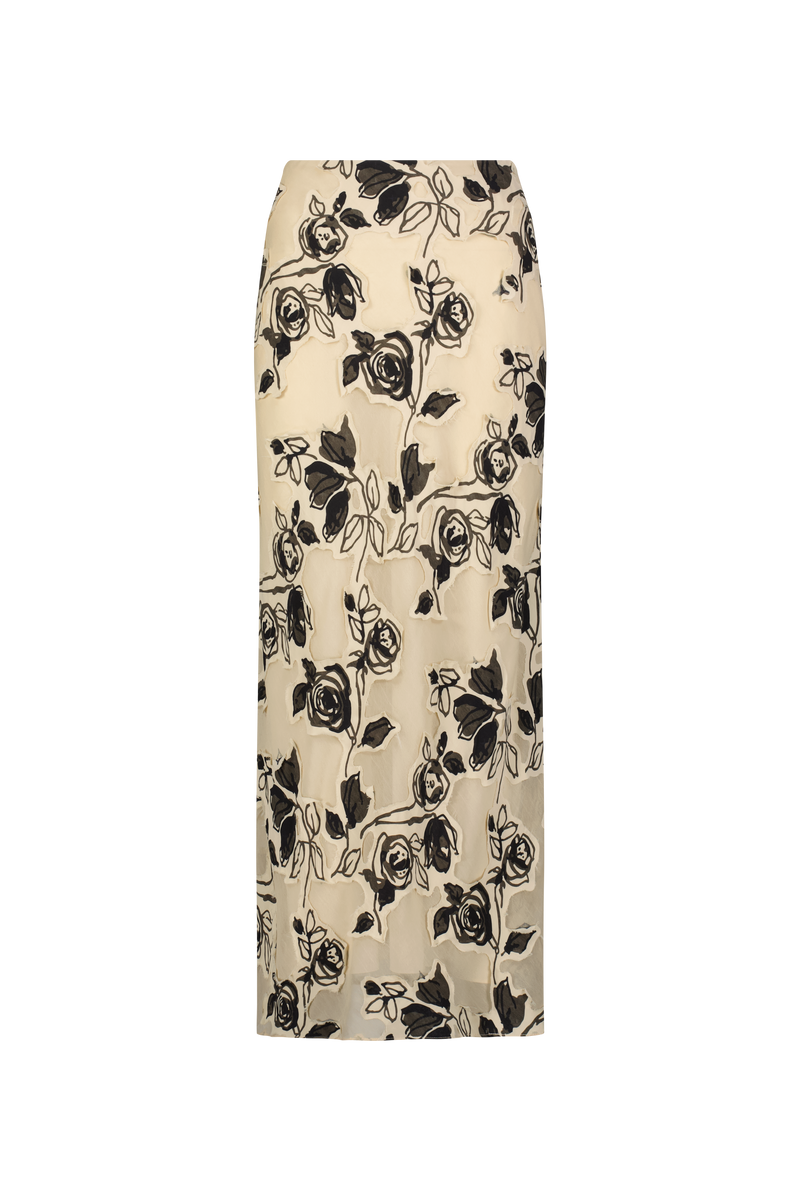 Floral Cut Chiffon Sophie Skirt