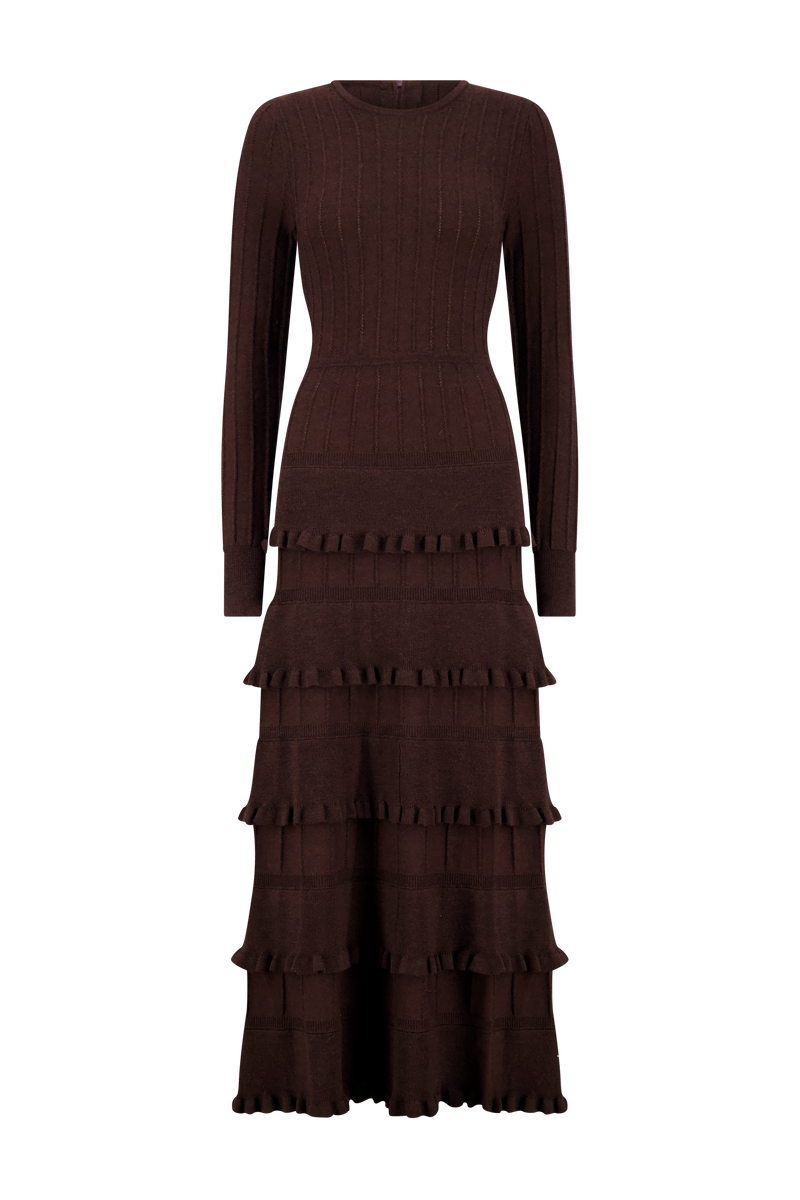 Melange Knit Piper Dress