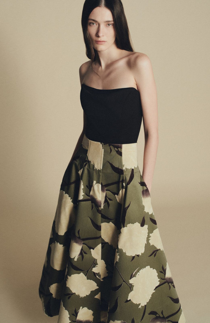 Floral Velvet Parker Skirt