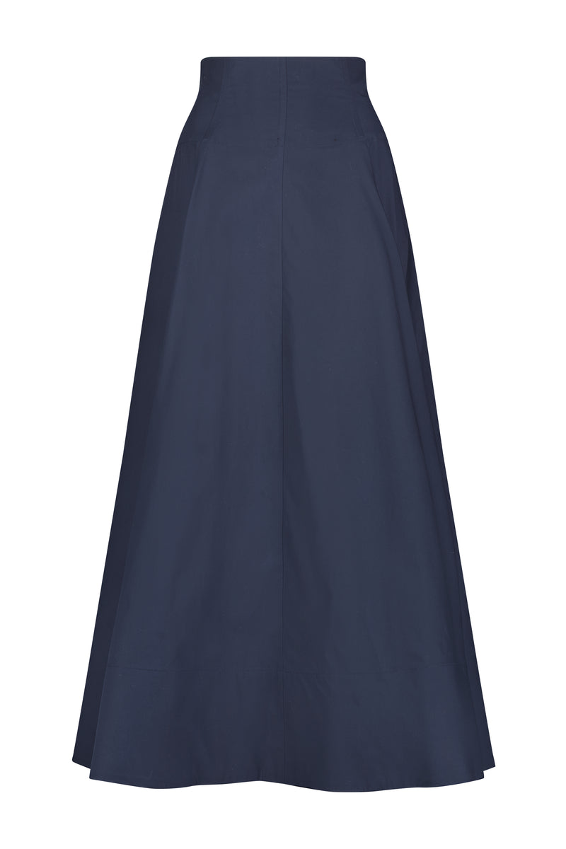 Cotton Poplin Parker Skirt
