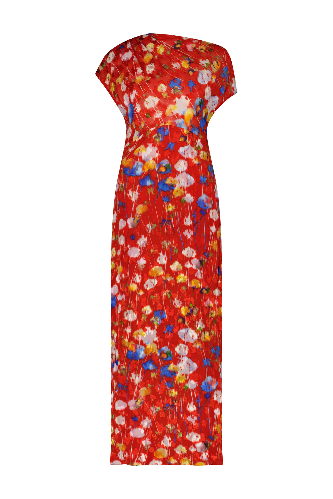 スーツ・フォーマル・ドレス LE'RURE Circurar sleeve flower dress Trina Turk Cointreau 2 Double Georgette Floral Print Round