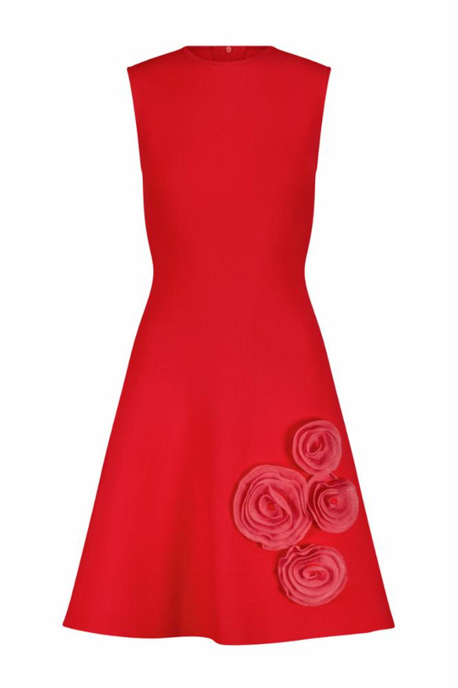Rose Detail Knit Penelope Dress