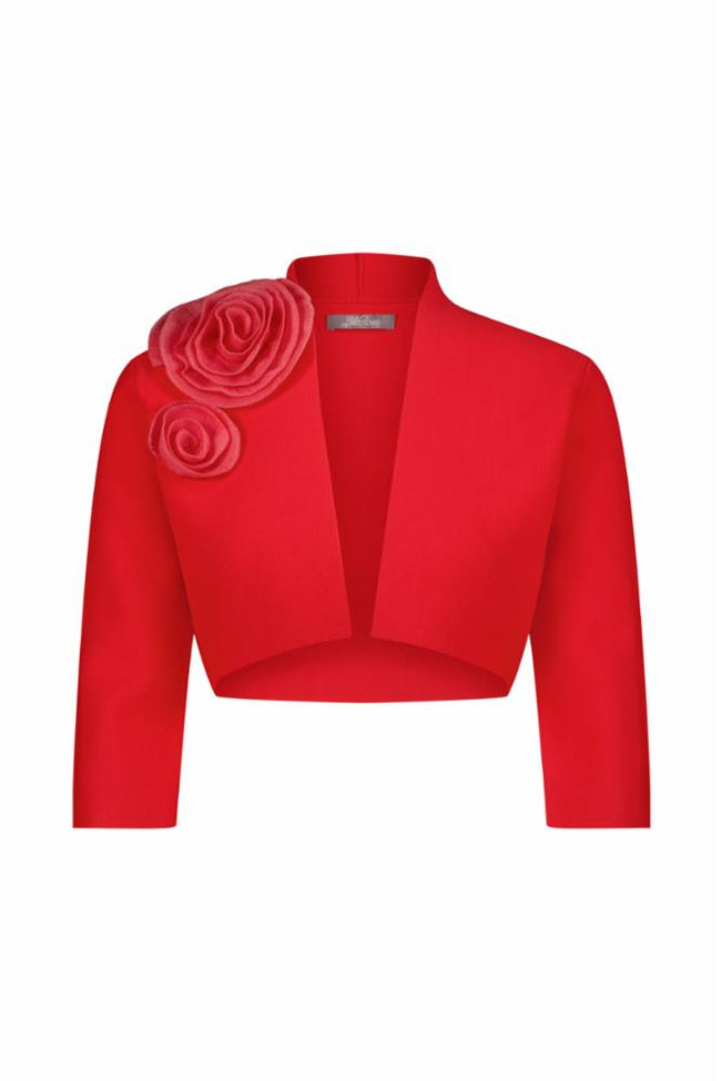 Rose Detail Knit Bolero