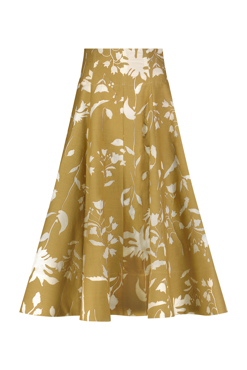 Floral Jacquard Parker Skirt