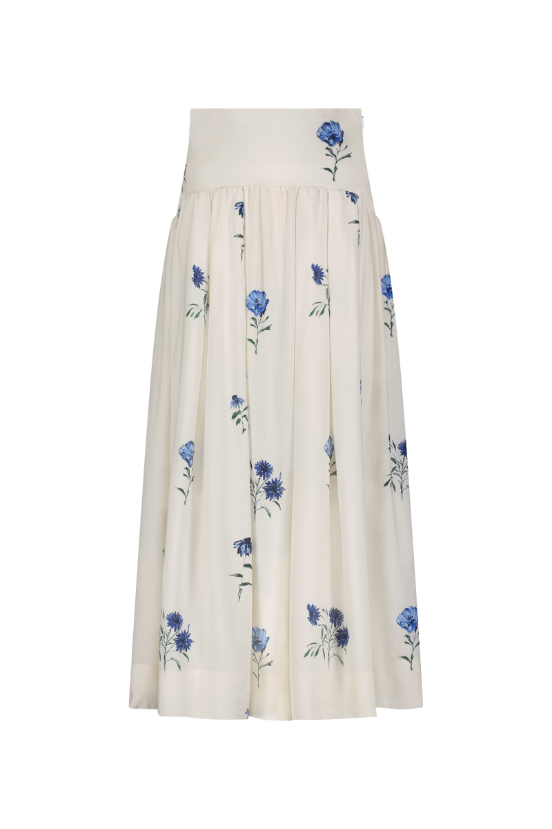 Wildflower Linen Blue Jay Skirt
