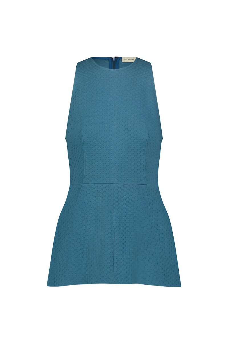 Textured Jersey Sleeveless Top