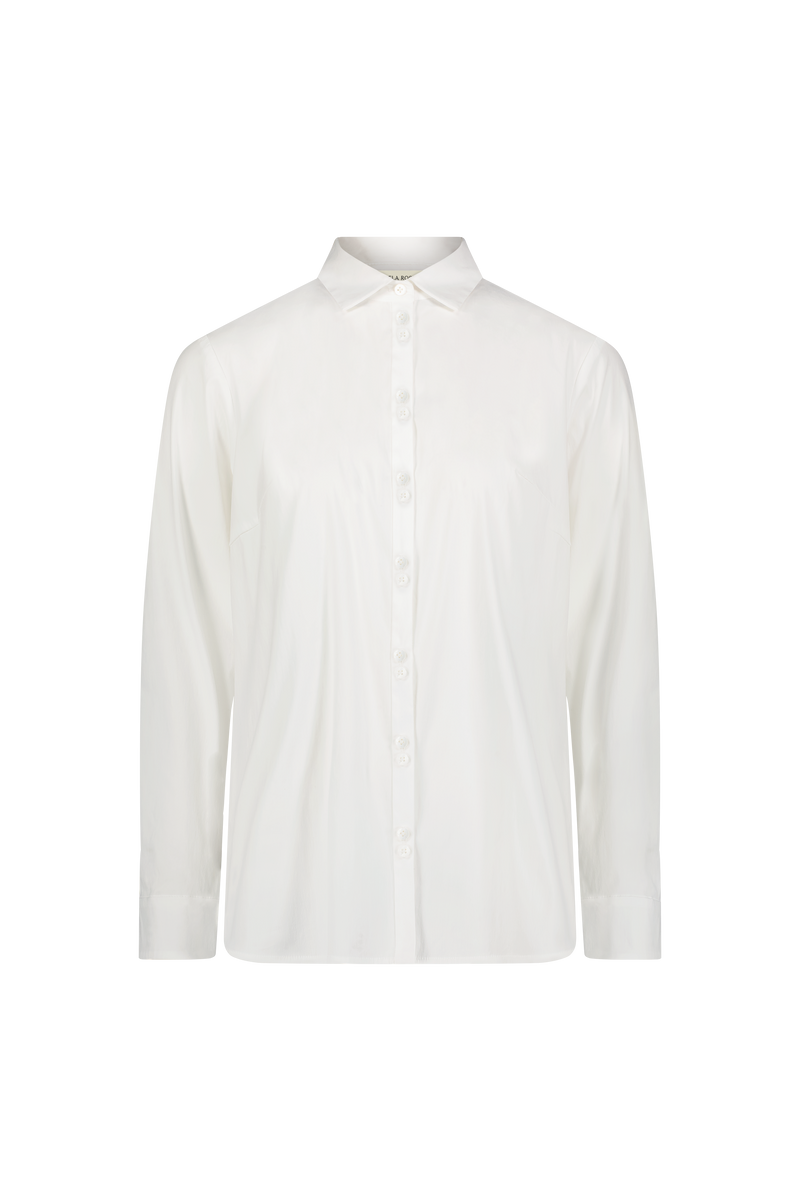 Cotton Poplin Bow Back Shirt