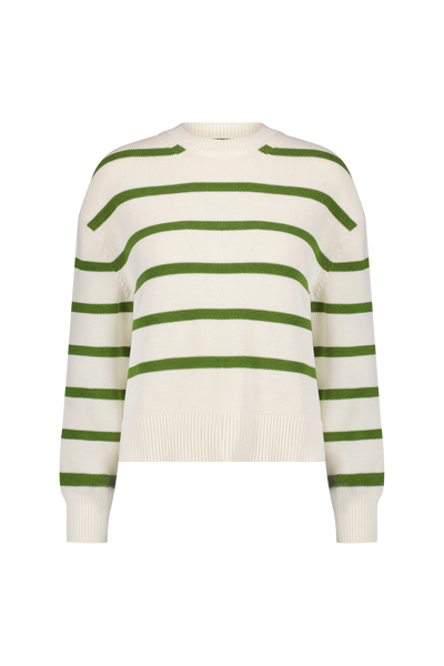 Striped Knit Crewneck
