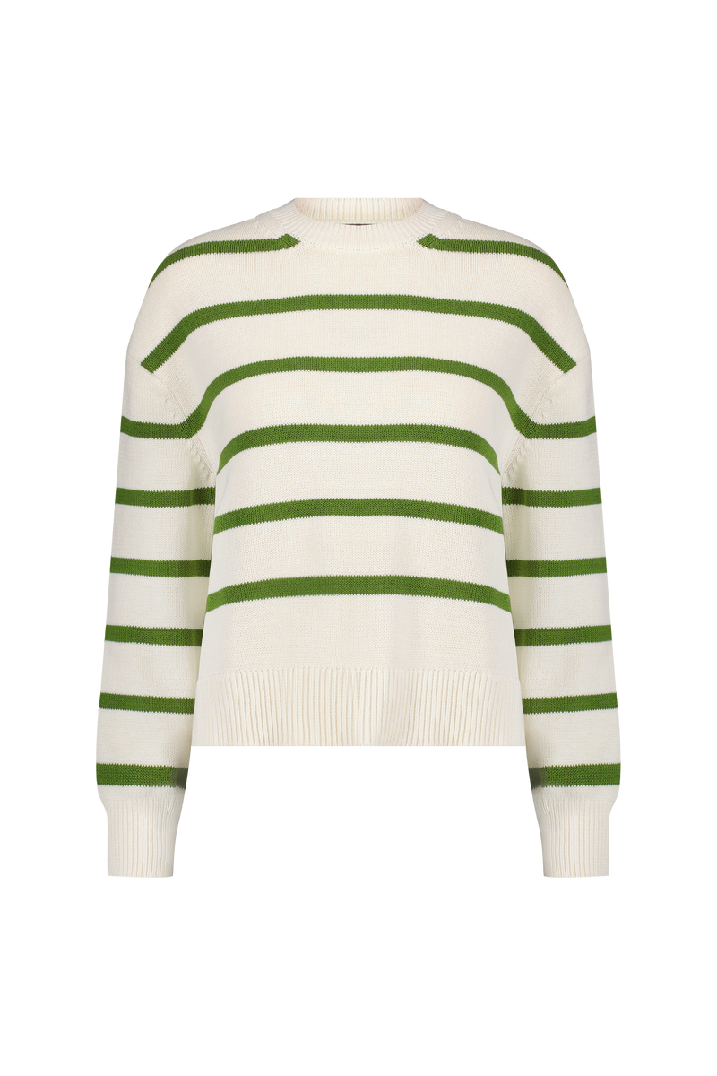 Striped Knit Crewneck