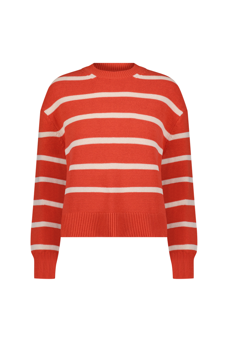 Striped Knit Crewneck