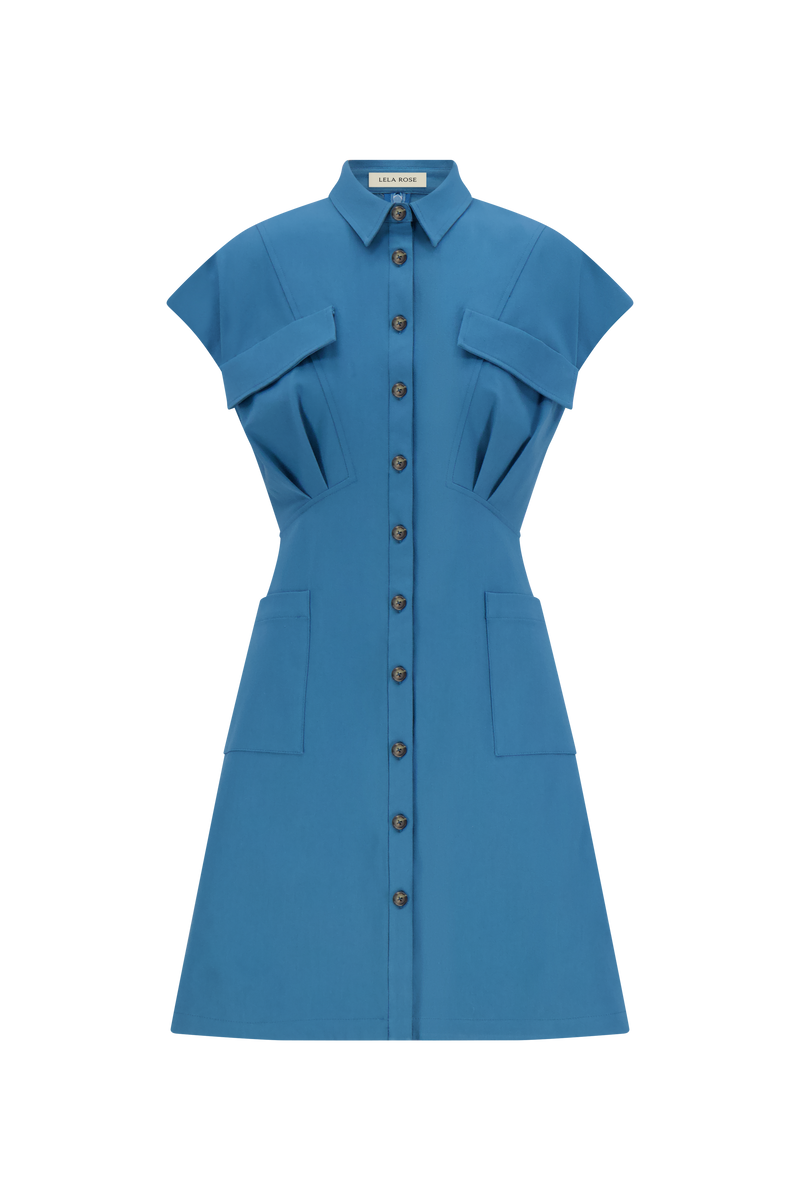 Stretch Cotton Safari Dress Mallard / 20 / S269506