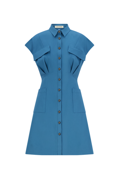 Stretch Cotton Safari Dress