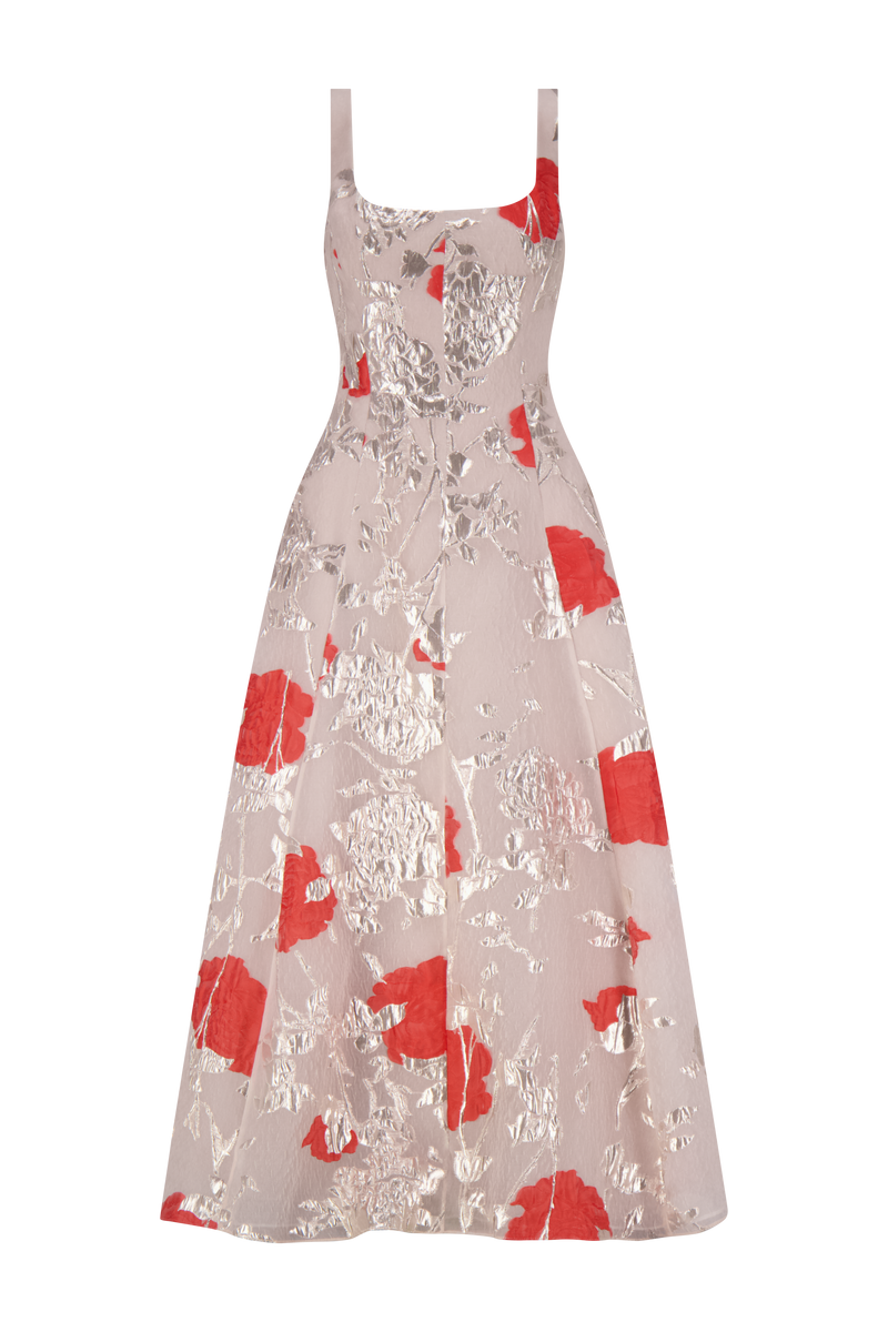 Floral Fil Coupe Olivia Dress