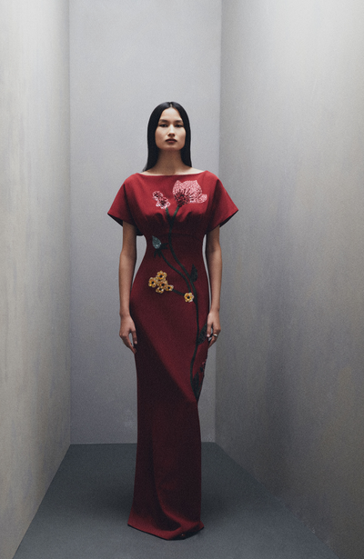 Floral Embroidery Savannah Gown